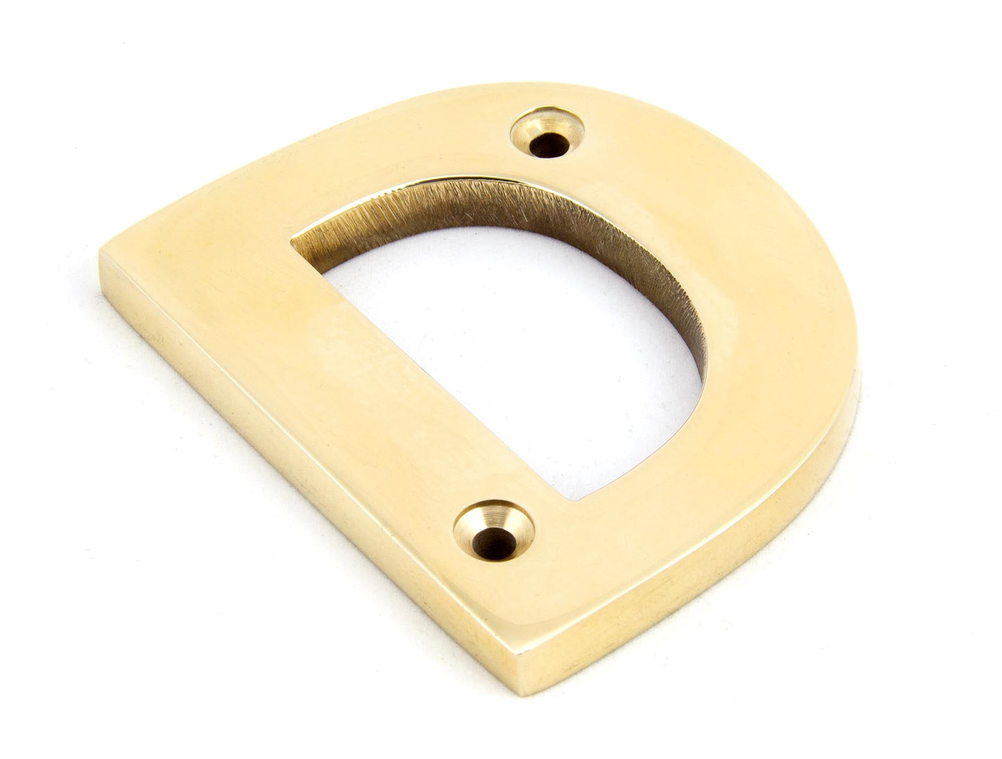 From The Anvil Polished Brass Letter