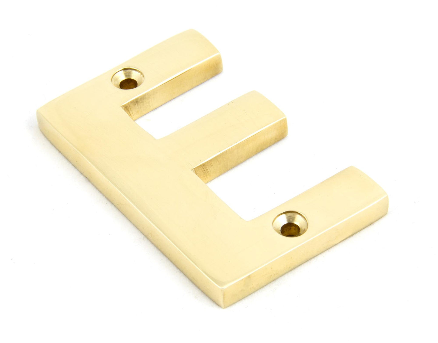 From The Anvil Polished Brass Letter