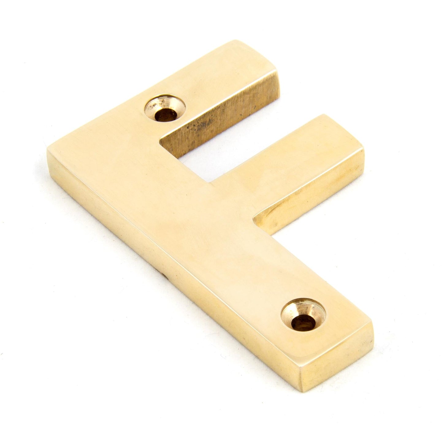 From The Anvil Polished Brass Letter