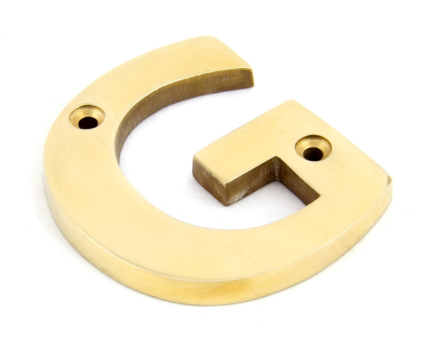 From The Anvil Polished Brass Letter
