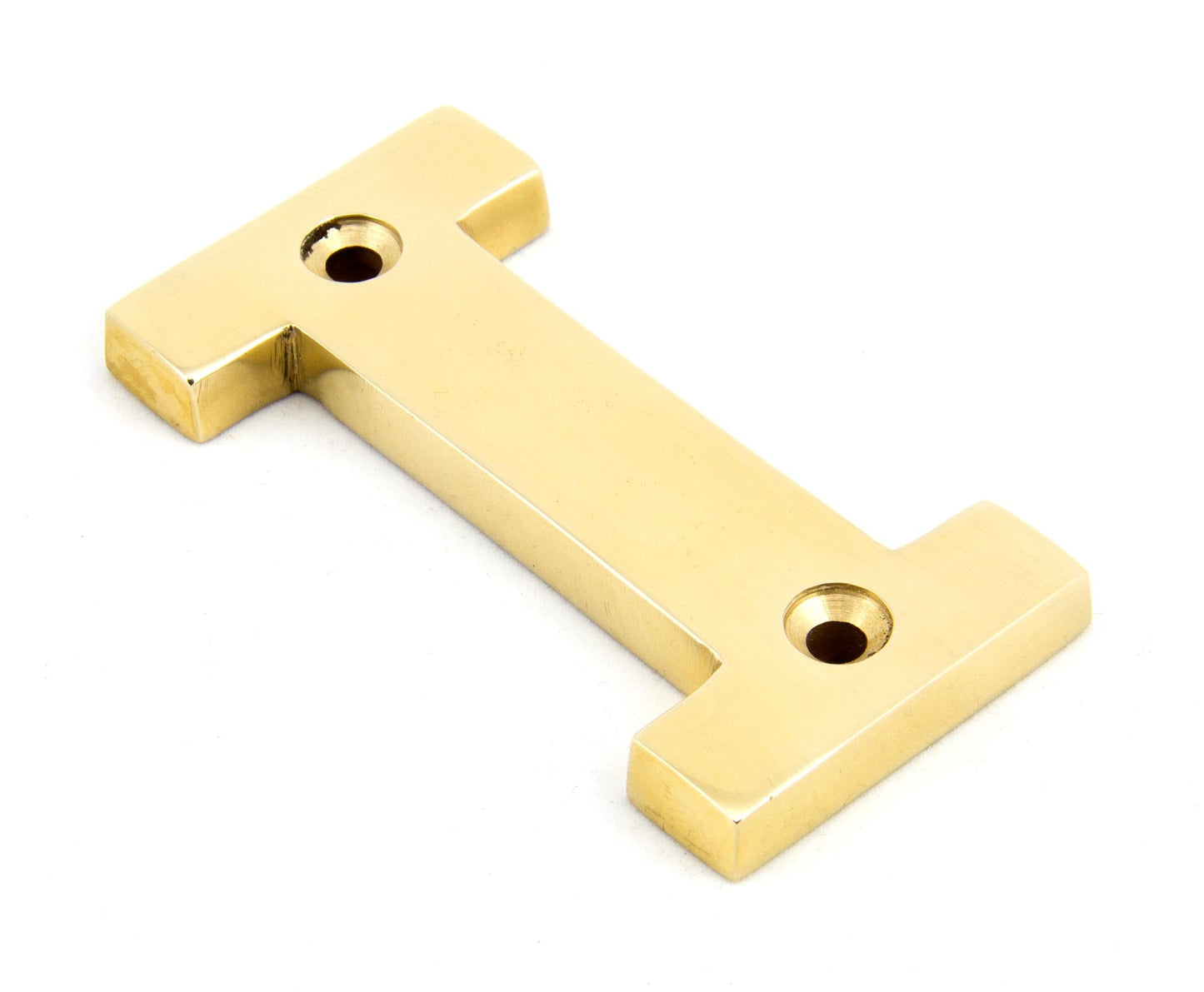 From The Anvil Polished Brass Letter