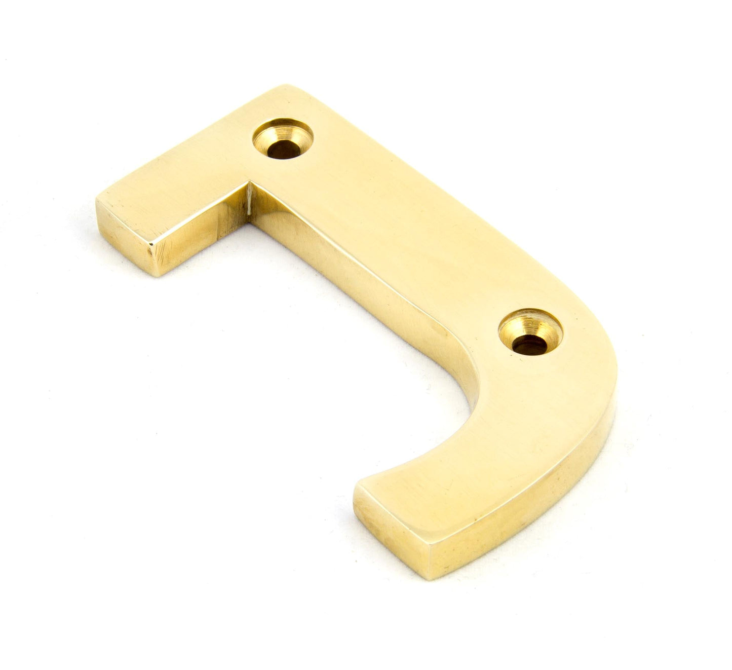 From The Anvil Polished Brass Letter