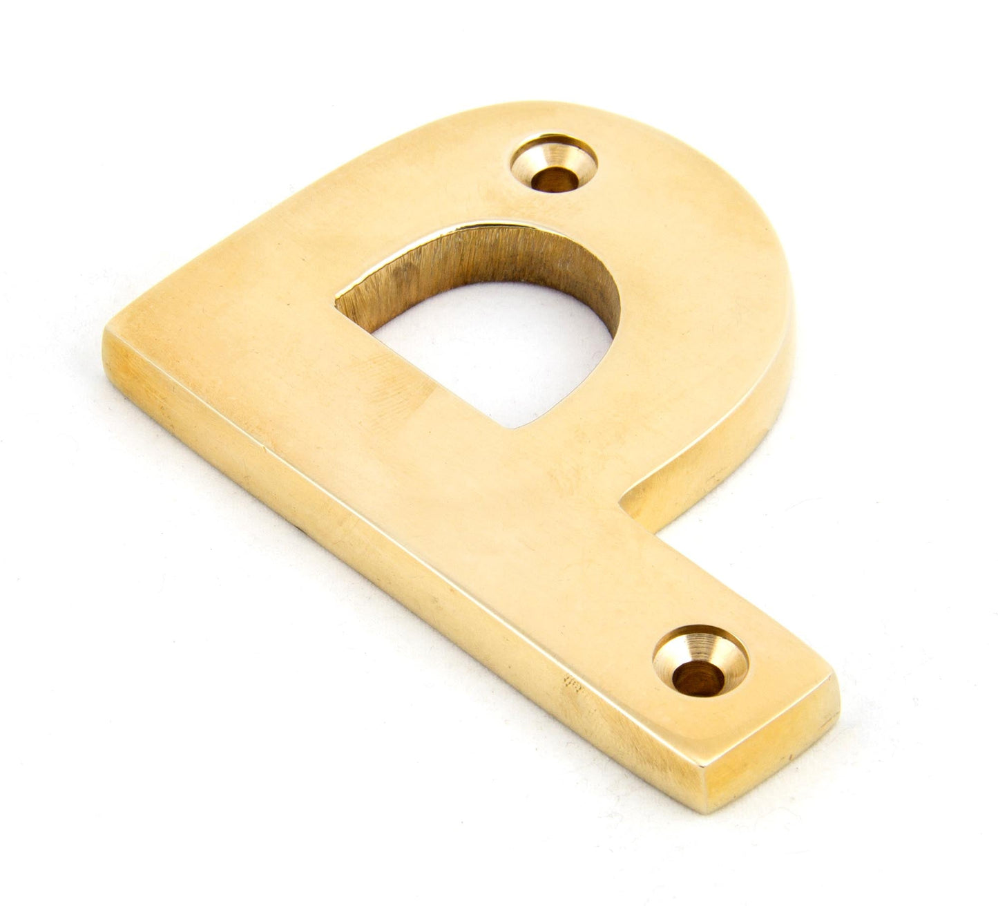 From The Anvil Polished Brass Letter