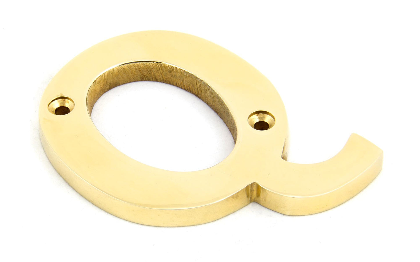 From The Anvil Polished Brass Letter