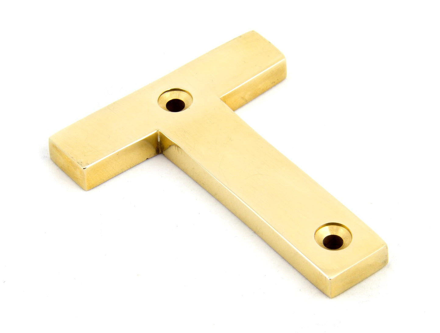 From The Anvil Polished Brass Letter