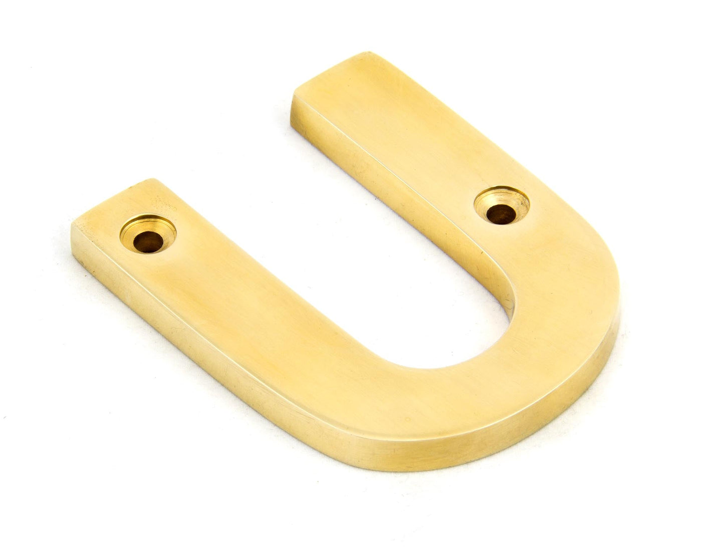 From The Anvil Polished Brass Letter
