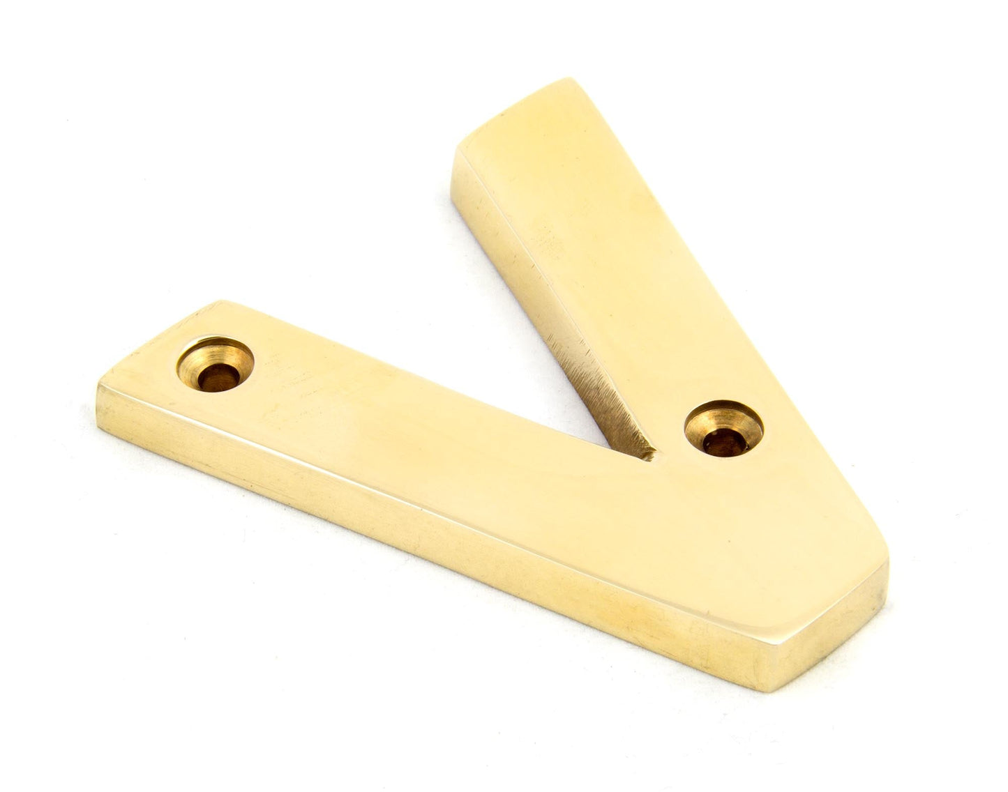 From The Anvil Polished Brass Letter