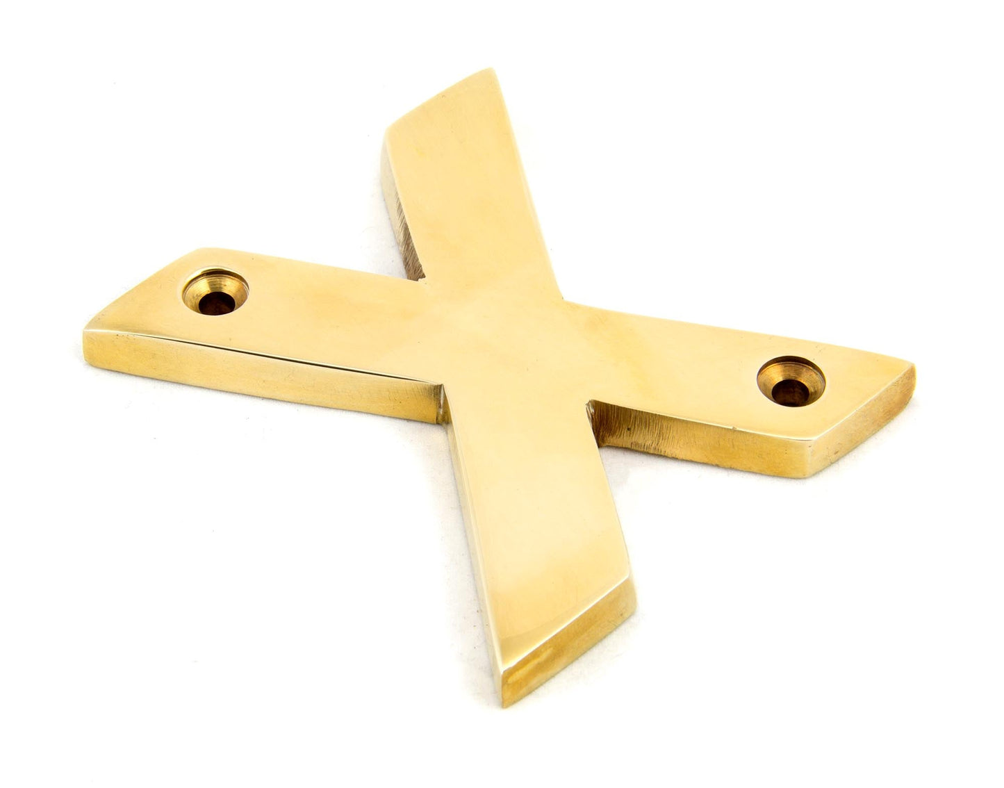 From The Anvil Polished Brass Letter