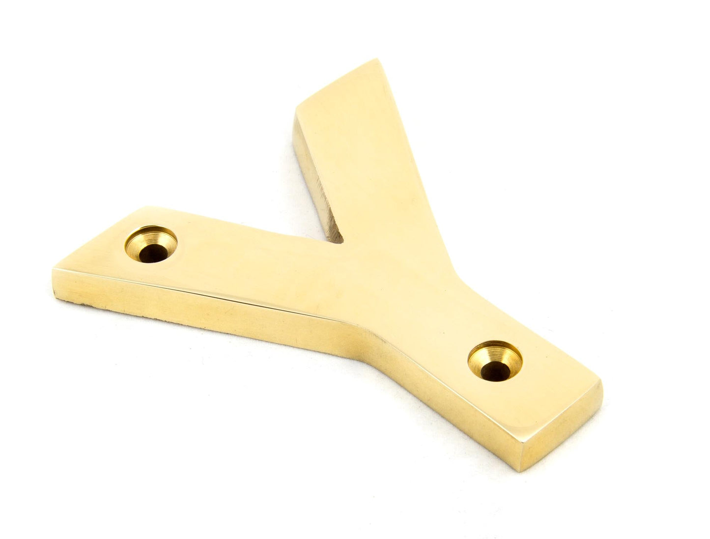 From The Anvil Polished Brass Letter