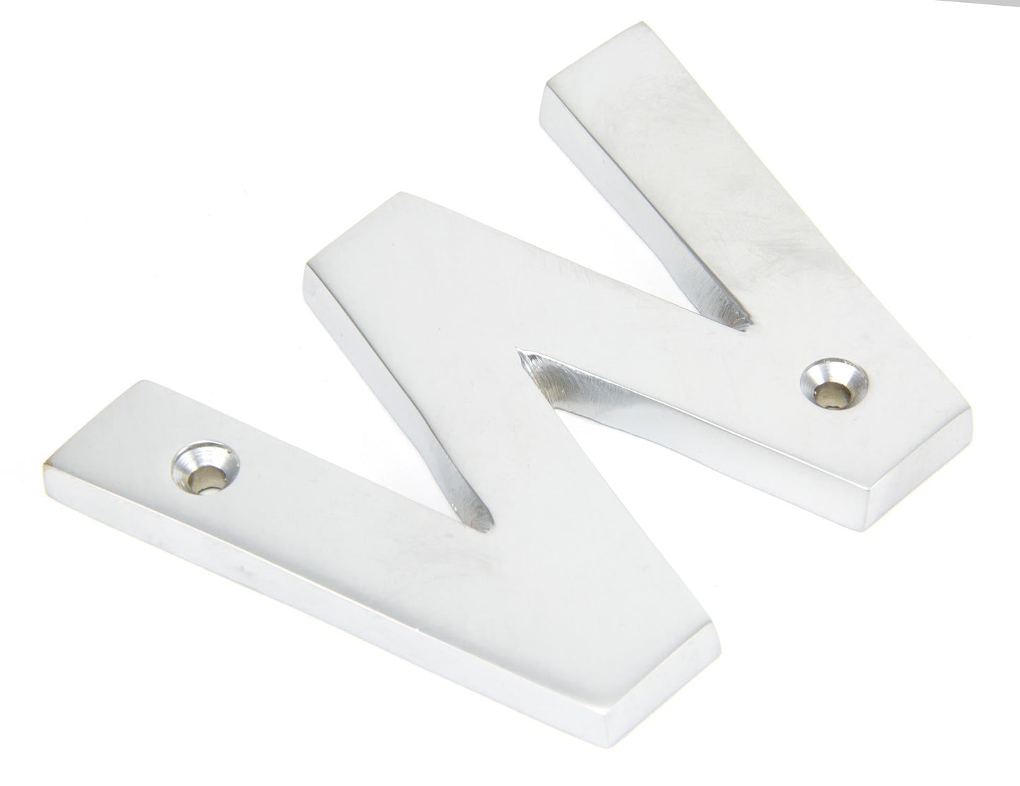 From The Anvil Satin Chrome Letter