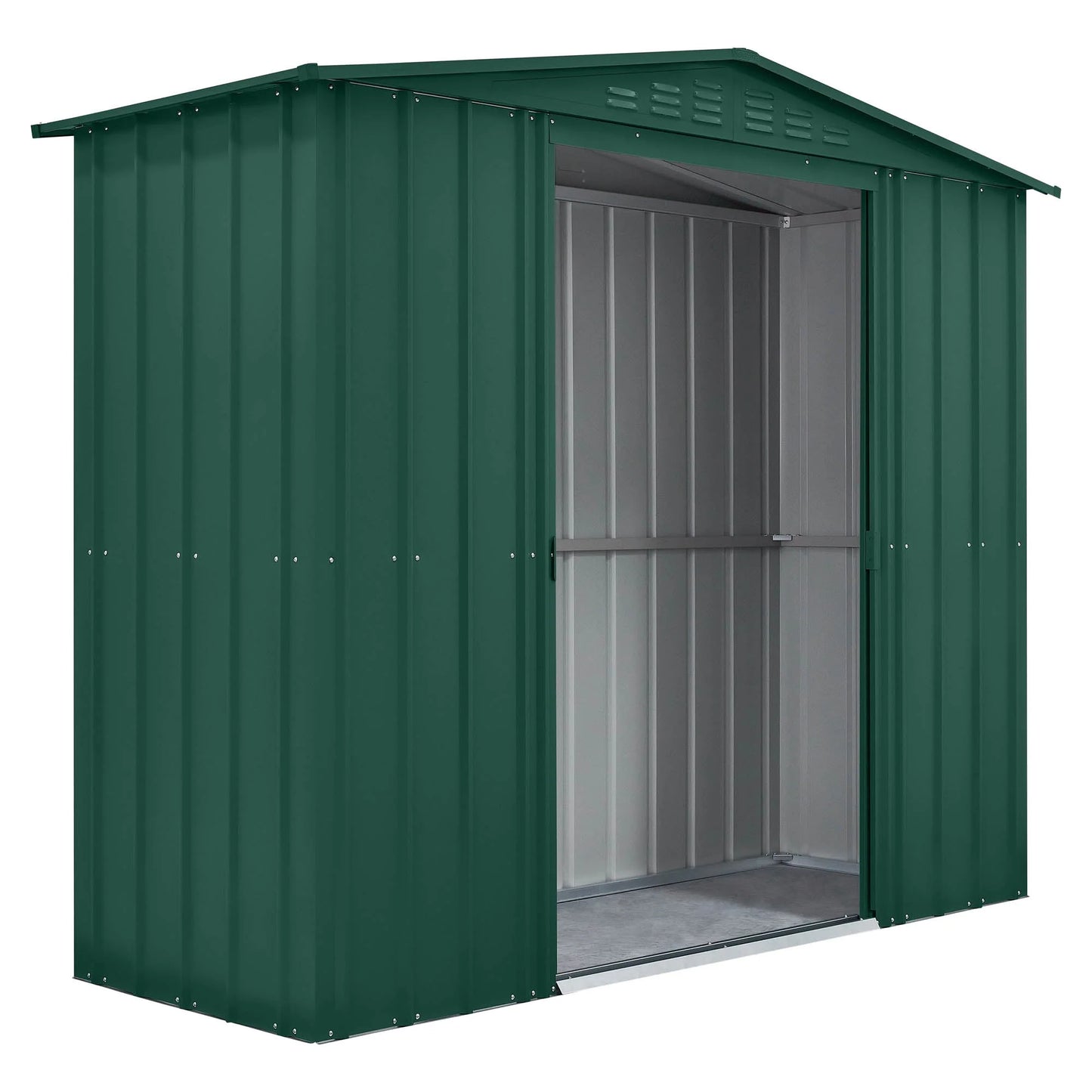 Globel Green Apex Metal Shed
