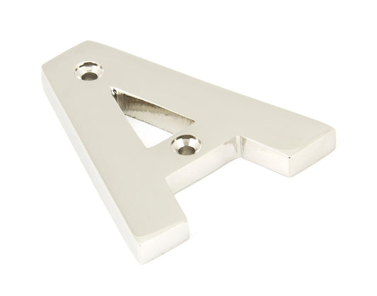 From The Anvil Polished Nickel Letter