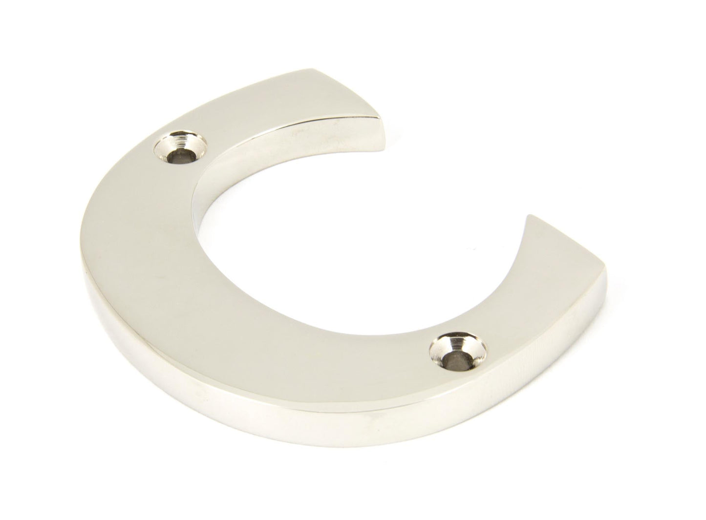 From The Anvil Polished Nickel Letter