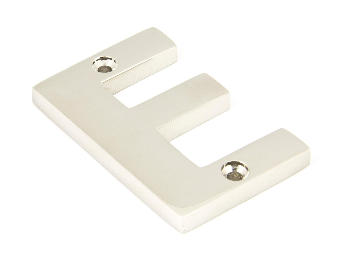 From The Anvil Polished Nickel Letter