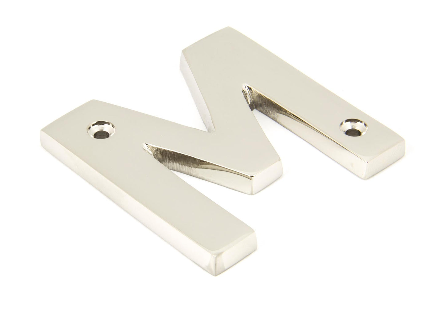 From The Anvil Polished Nickel Letter