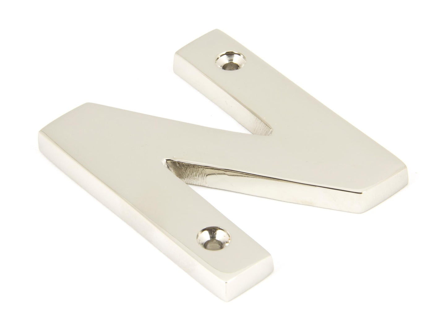 From The Anvil Polished Nickel Letter