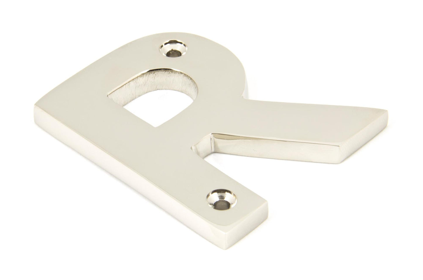 From The Anvil Polished Nickel Letter