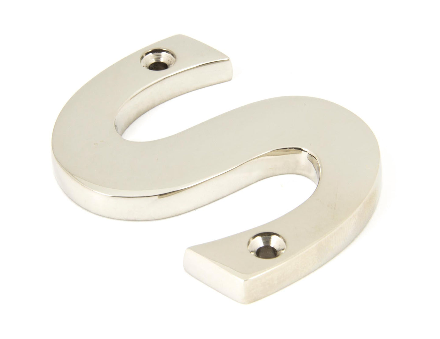 From The Anvil Polished Nickel Letter