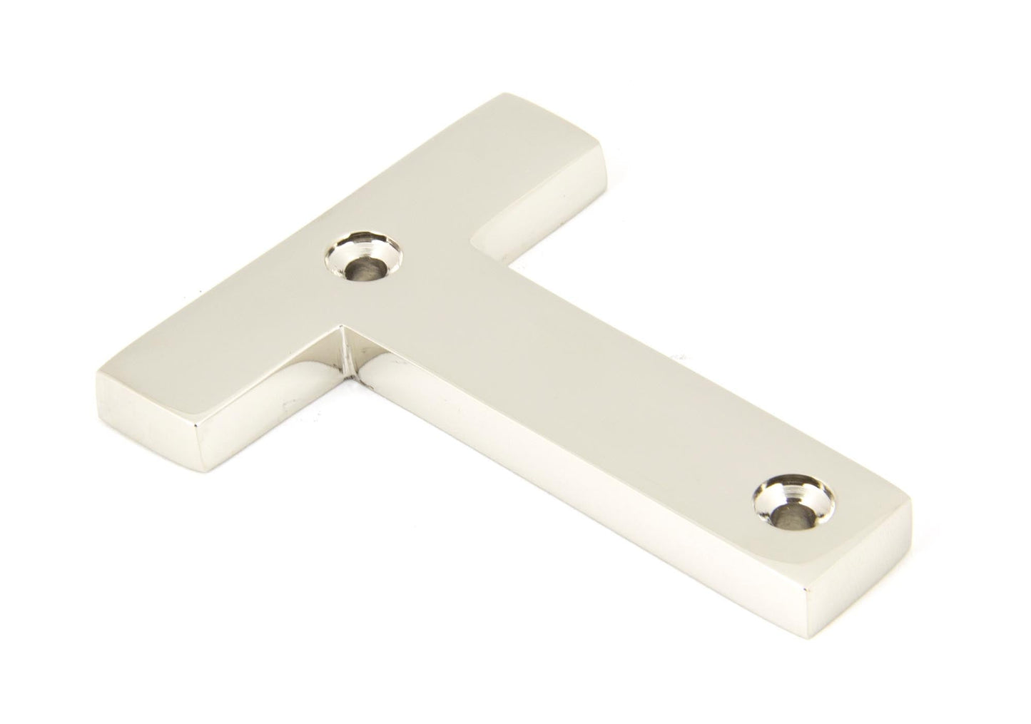 From The Anvil Polished Nickel Letter