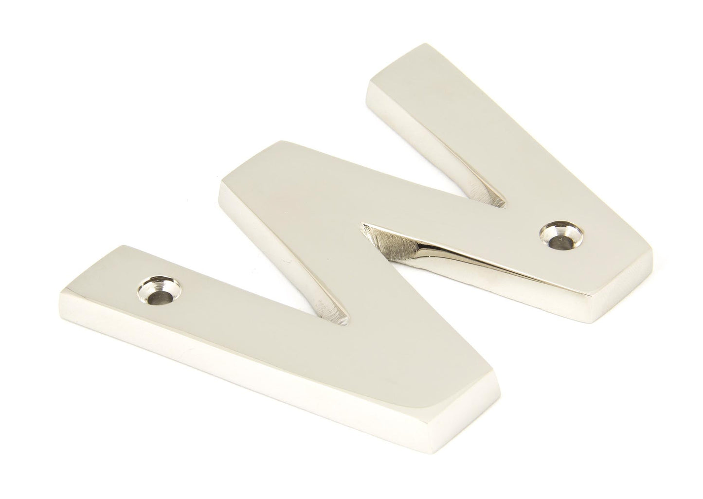 From The Anvil Polished Nickel Letter
