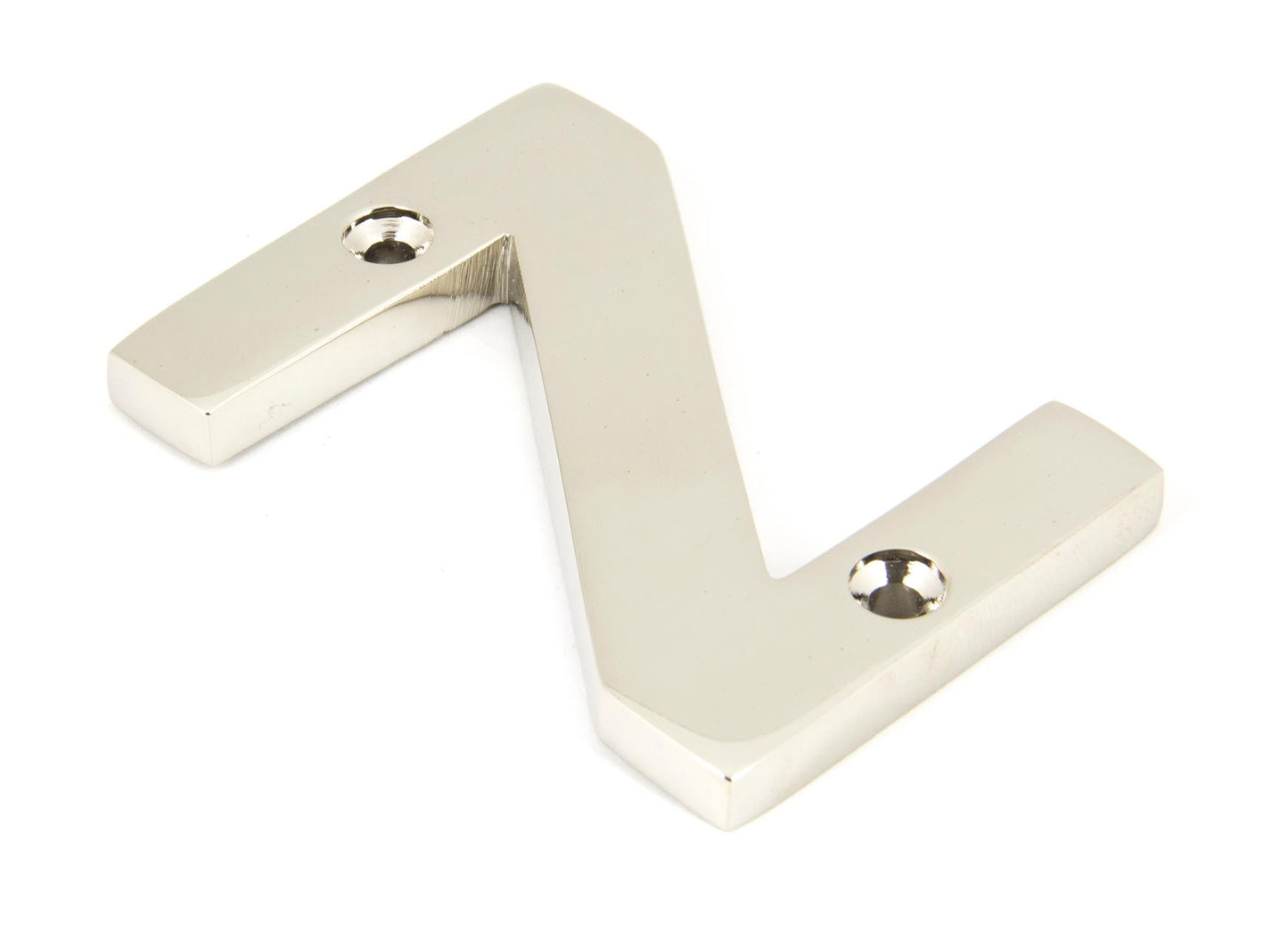From The Anvil Polished Nickel Letter