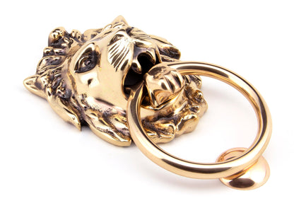 From The Anvil Lion Head Door Knocker