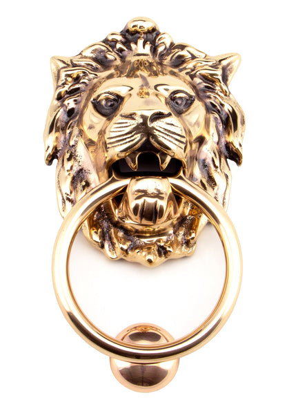 From The Anvil Lion Head Door Knocker