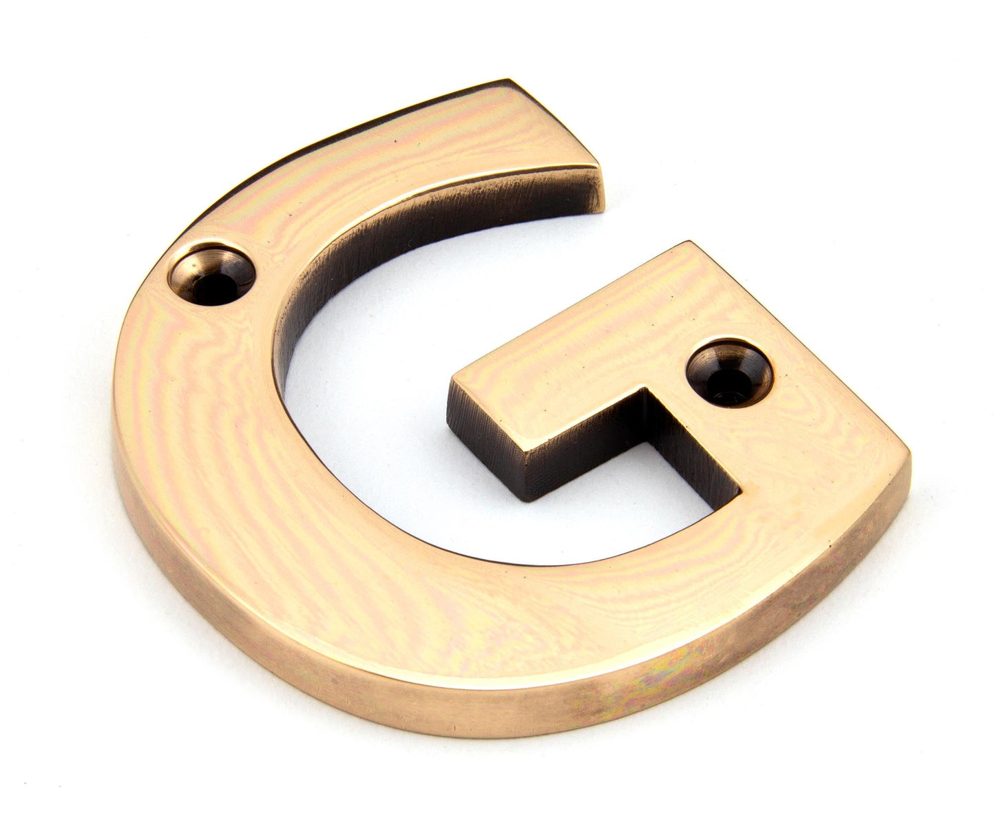 From The Anvil Polished Bronze Letter