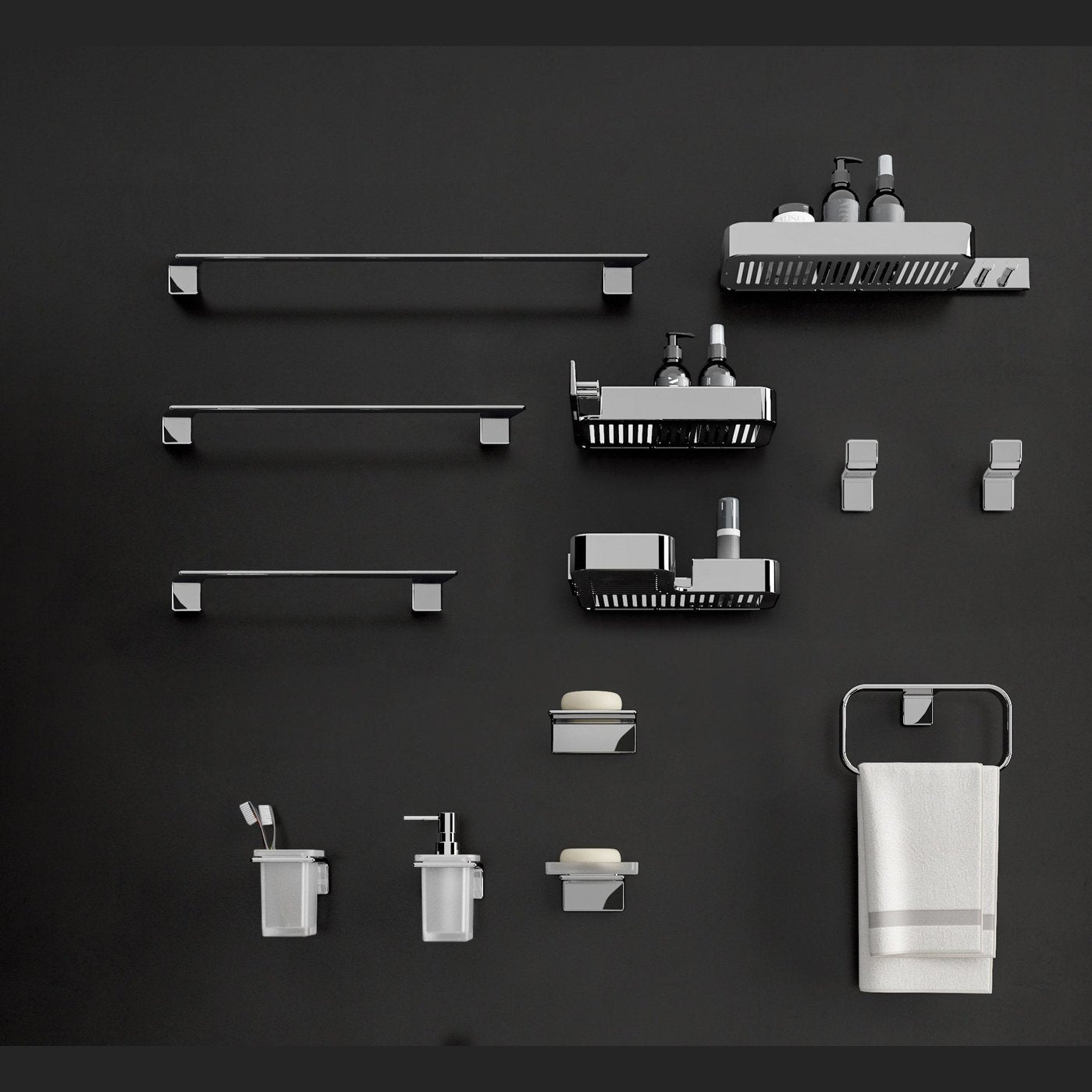 Origins Living Gedy Il Giglio Tumbler Holder Chrome