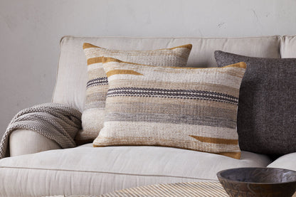 Nkuku Aravali Wool Cushion Cover Ochre