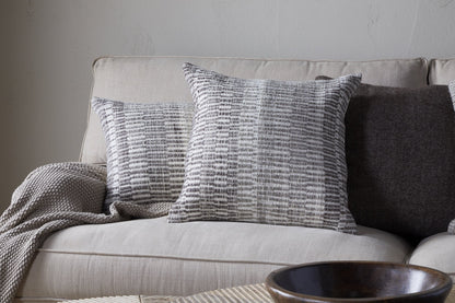 Nkuku Aahna Wool Cushion Cover Charcoal