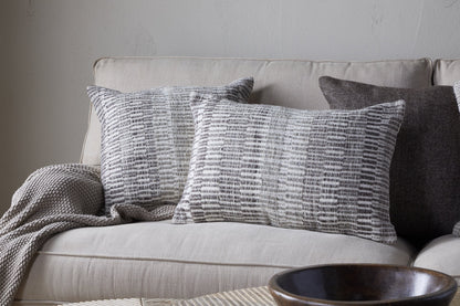 Nkuku Aahna Wool Cushion Cover Charcoal