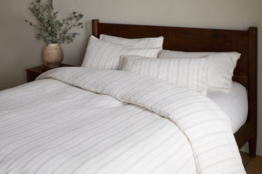 Nkuku Anta Hemp & Cotton Duvet Cover Sage Green