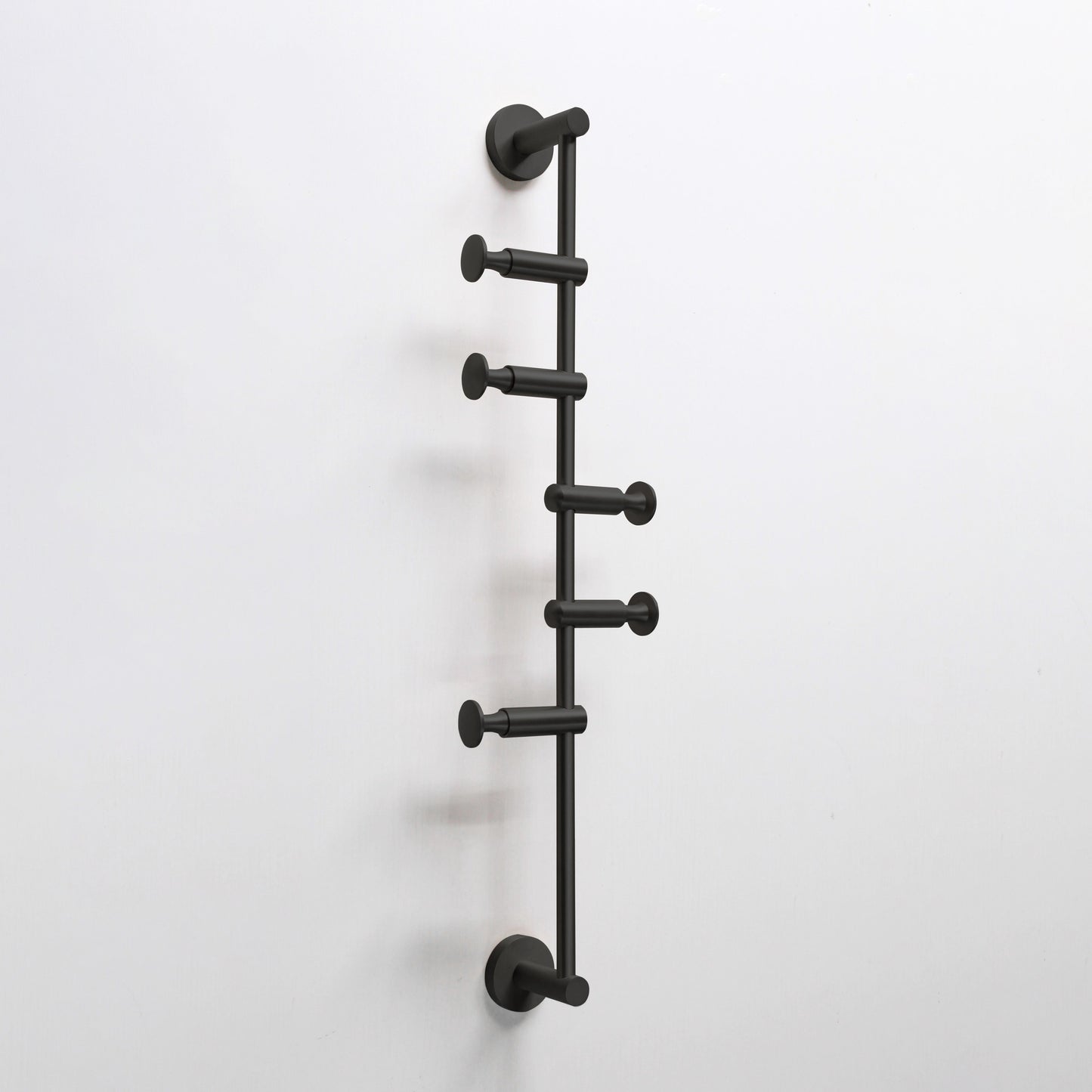 Origins Living Archer Vertical Rail With 5 Hooks Matt Black
