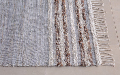 Nkuku Aadita Jute & Wool Rug Grey