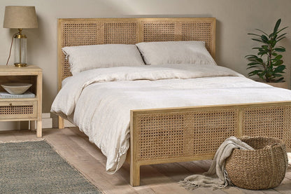 Nkuku Adya Linen Housewife Pillowcase Pair Natural
