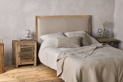 Nkuku Anesha Upholstered Linen Headboard Natural