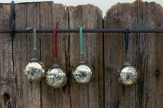 Nkuku Antique Gold Baubles (Set Of 4)