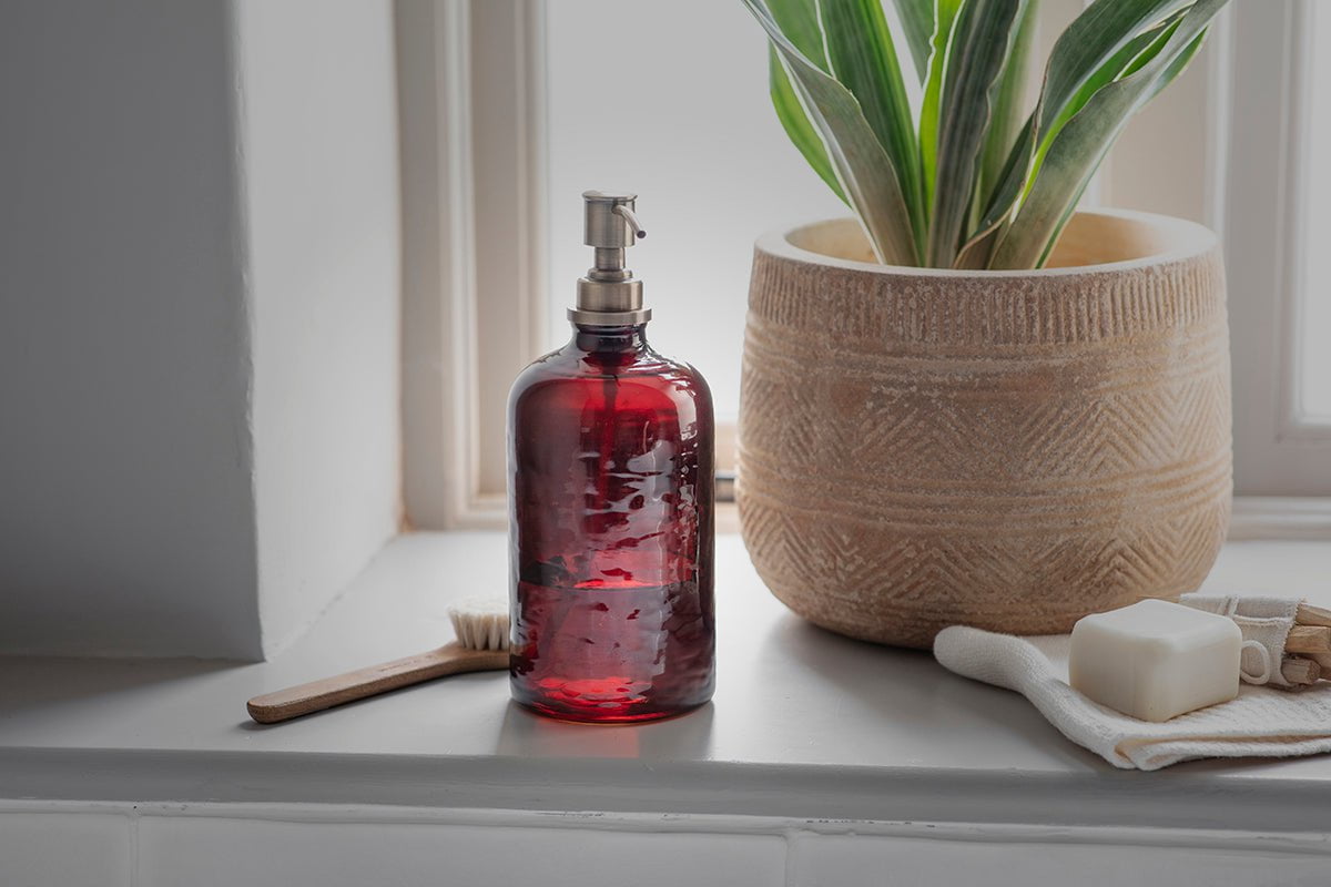Nkuku Avamali 1 Litre Recycled Glass Refill Bottle Plain