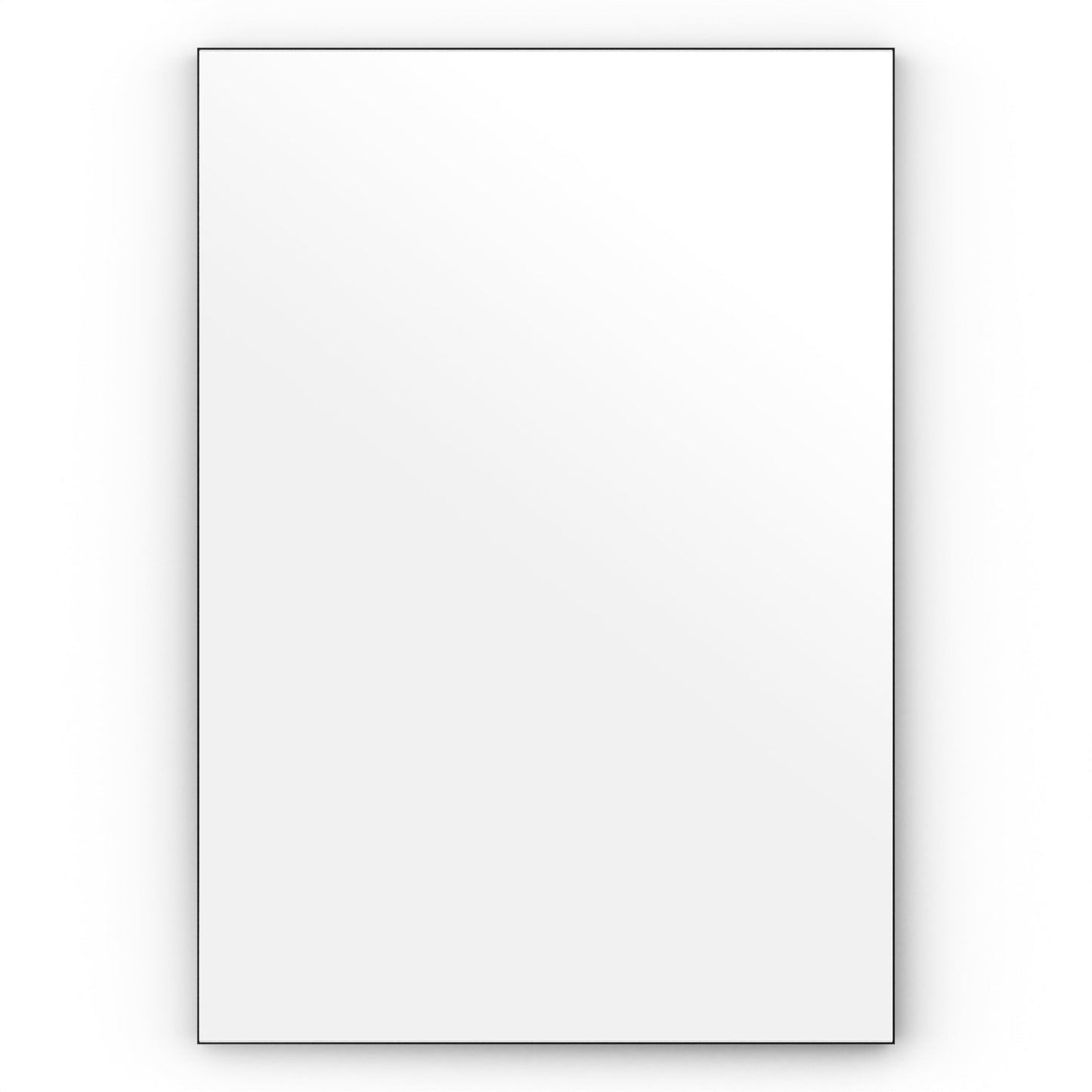 Origins Living Tate Rectangular Mirror 100x70cm Matt Black