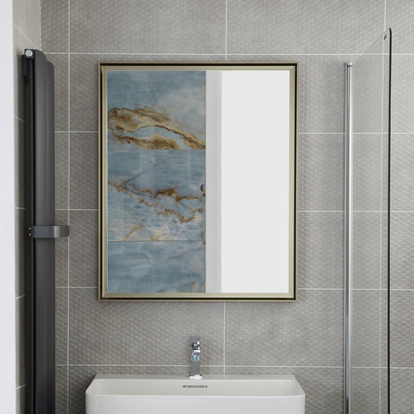 Origins Living Brooklyn Mirror 75 75x90cm Brushed Bronze