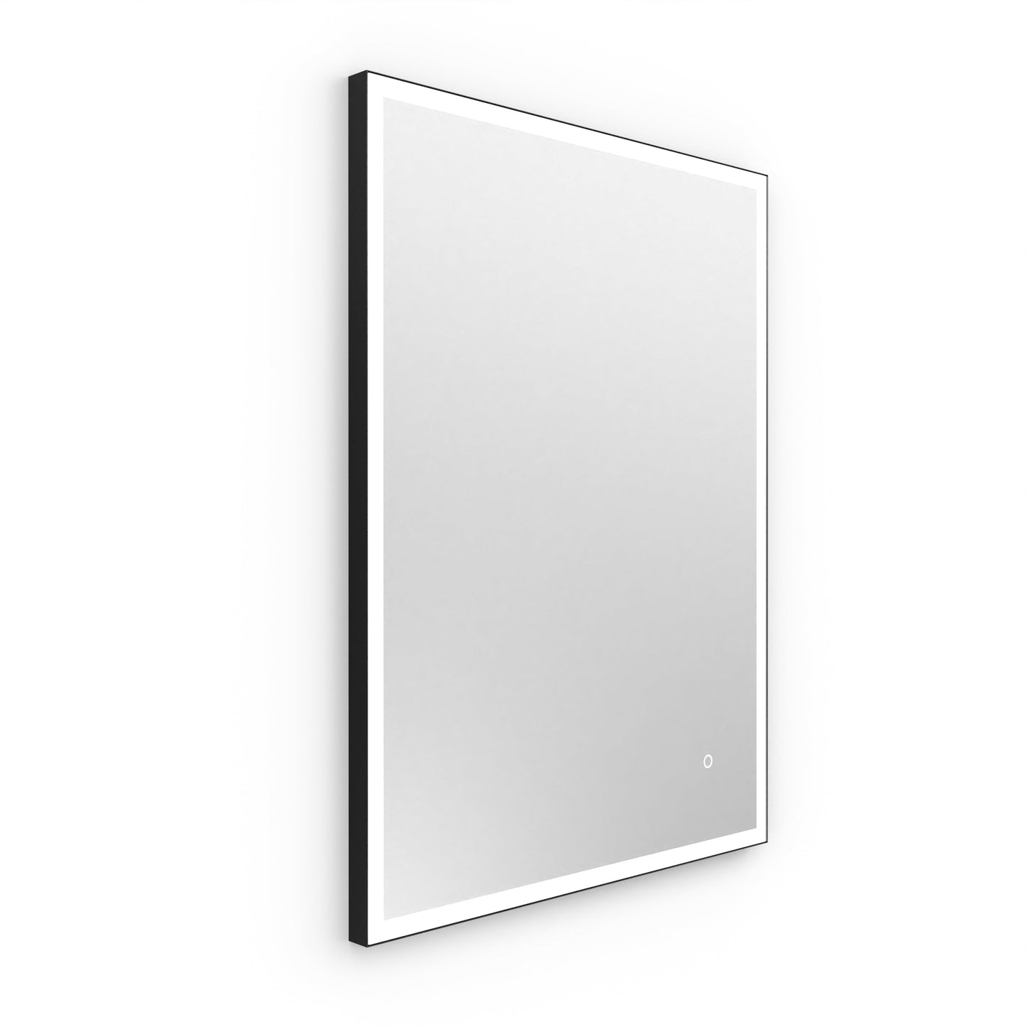 Origins Living Tate Light Rectangular Mirror 60x80cm Matt Black