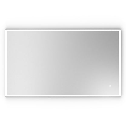 Origins Living Tate Light Rectangular Mirror 120x70cm Matt Black