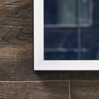 Origins Living Tate Light Rectangular Mirror 50x100cm Matt White