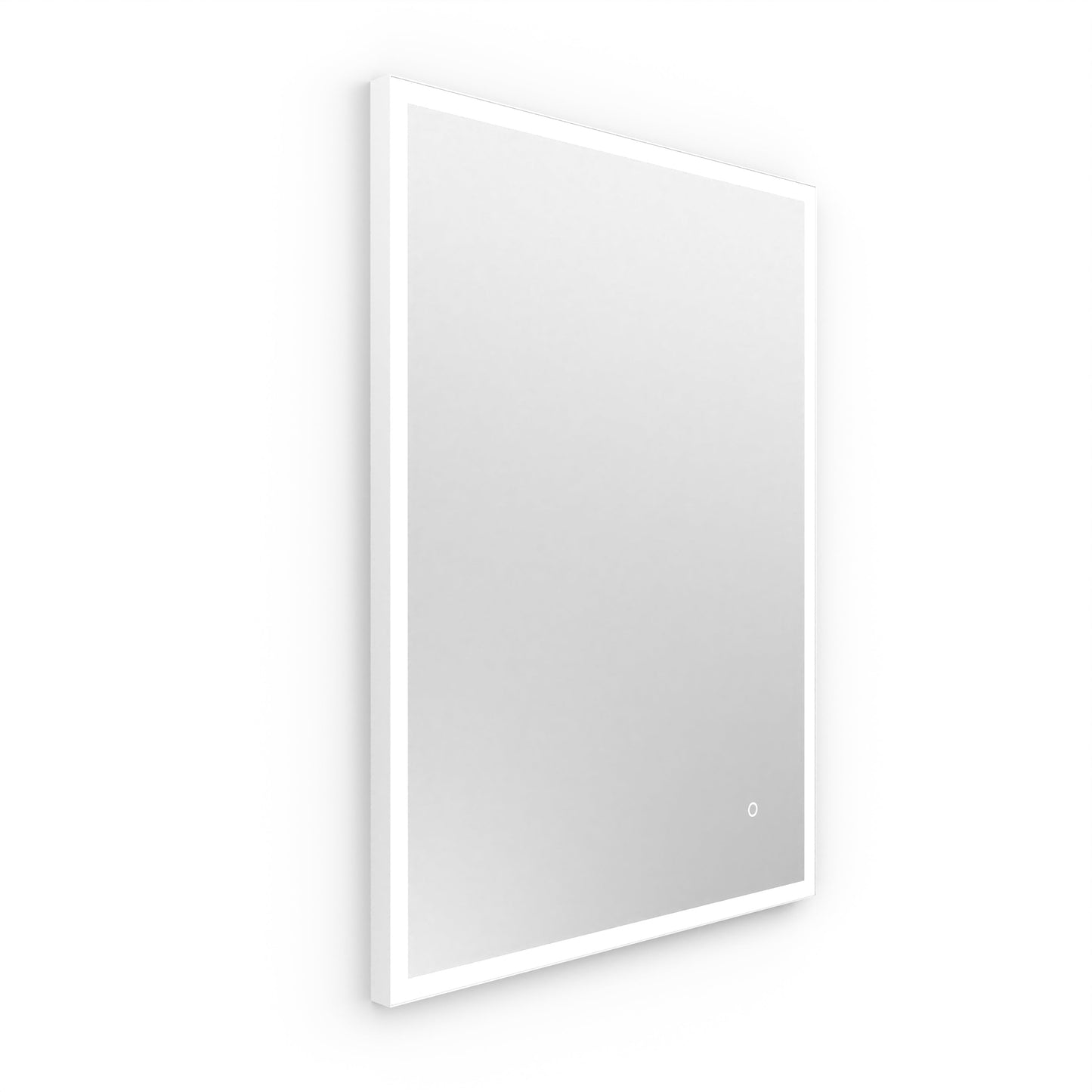Origins Living Tate Light Rectangular Mirror 60x80cm Matt White