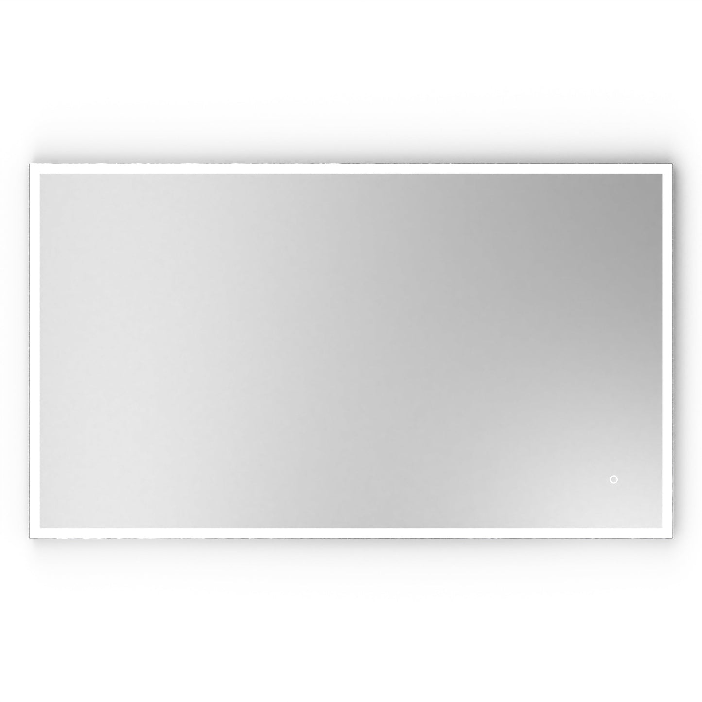 Origins Living Tate Light Rectangular Mirror 120x70cm Polished Aluminium