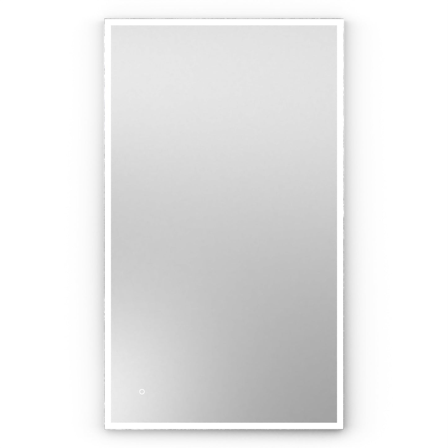 Origins Living Tate Light Rectangular Mirror 120x70cm Polished Aluminium
