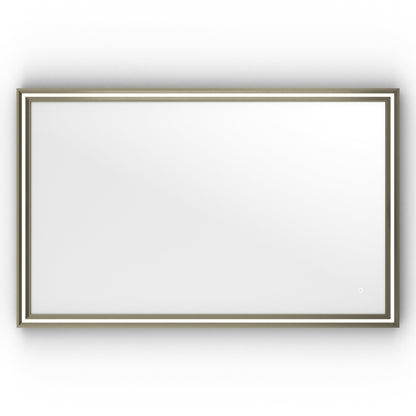 Origins Living Lexington Led Illuminated Mirror 120 Brushed Bronze 1200 X 750mm