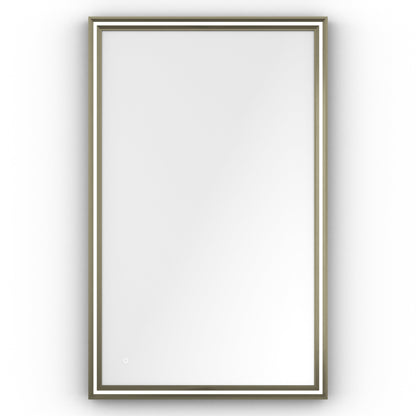 Origins Living Lexington Led Illuminated Mirror 120 Brushed Bronze 1200 X 750mm
