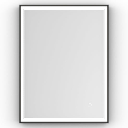 Origins Living Astoria Led Illuminated Mirror 60 60x80cm Matt Black